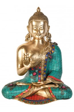 Статуетка на Буда в тибетско будистки стил 
във Витарк Мудра